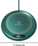 Coffee Cup Warmer, 3 Levels Temperature Cup Warmer for Desk 20W, Electric Device Heating Drinks Tea Milk Kitchen Table Bar Home Gift, Gift Home Dining Room Bar Home - Image 6