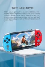 Retro Game Console with 5.5" HD IPS Screen, Compatible with Multiple Emulators, MP3/MP4 Player and TV Connection, Ideal for Adults, Birthdays (Blue) - Image 4