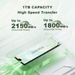 1TB NVMe M.2 SSD PCIe Gen 3x4, Up to 3500MB/s Read, M.2 2280 Internal Solid State Drive, Dynamic SLC Cache, Compatible with PC, Desktop and Laptops(EN680E) - Image 3