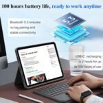 WIWU iPad Keyboard Case 11 Inch A16 3 in 1 Magnetic Detachable iPad Air 11 inch Case with Keyboard Adjustable Stand Backlit Touchpad (Grey, for iPad 11/10/Air 5/4/11"(M2/M3) Pro 11" 4/3/2/1) - Imagen 3