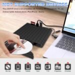 External CD DVD Drive for Laptop USB 3.0 and Type-C Optical DVD Drive ROM Burner Rewriter for Laptop PC Mac OS MacBook WindowsXP /2003, Win 7/8/8.1/10,Vista,Linux,Mac 10 OS System - Image 6