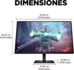 HP OMEN 27k Gaming Monitor 27" 4K UHD 3840x2160@144Hz, 16:9, 1ms, HDMI, Anti-Glare, AMD FreeSync Premium, Compatible with Consoles, Speakers Black, 144Hz - Image 7