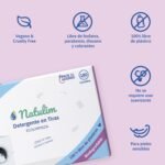 Natulim Washing Machine Detergent Strips (180 Washes) – Includes Softening Effect, Eco-Friendly, Hypoallergenic, Zero Waste, Made in Spain – Clean and Soft Clothes Without Dirting the Planet - Imagen 3