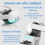 Digicharge VR Headset Holder for Meta Quest 3S, Quest 3, Oculus Quest 2 VR Mount Display Storage for Headphones and Touch Controllers - Imagen 6