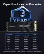 ORICO 512GB M.2 2280 SATA SSD, SATA III 6Gbps M2 SSD with B+M Key, 500MB/s Internal Solid State Drive for Desktop/Laptop - Y20M - Imagen 7