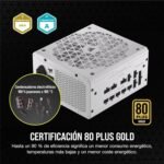 CORSAIR RM850x Shift Fully Modular ATX Power Supply - Modular Side Interface - ATX 3.1 and PCIe 5.1 Compliant - Zero RPM Fan Mode - Efficiency 80 Plus Gold - White - Imagen 6