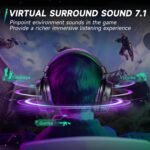 FIFINE Wired Headphones with Microphone, Over Ear Gaming Headset PC PS4 PS5 Xbox Switch with 7.1 Surround Sound, Soft Ear Pads - Image 5