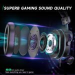 FIFINE Wired Headphones with Microphone, Over Ear Gaming Headset PC PS4 PS5 Xbox Switch with 7.1 Surround Sound, Soft Ear Pads - Image 7