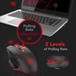 Redragon M690-1 Wireless Gaming Mouse with DPI Change, 2 Side Buttons, 2400 dpi, Ergonomic Design, 8 Buttons, Black - Imagen 7