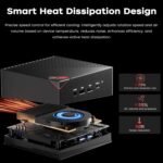 ACEMAGICIAN AM06PRO Mini PC, AMD Ryzen 7 7730U (8C/16T, up to 4.5GHz), Mini Desktop Computers 32GB RAM DDR4 512GB M.2 2280 SSD, Dual Ethernet/WiFi 6/for Office, Small Computer - Image 8