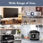 Cable iec C13 2m Power Cable for PC Screen Computer, Computer Monitor, LG Vizio TV, Epson Printer Beamer Projector Ion Pathfinder Guitar Amplifier Speaker – Black - Imagen 8