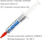 Thermal Grease Paste, Thermocompound for Processor, PC Cooling Paste, Ultra Efficient Thermal Surface Material, Non-Conductive Safe Paste with Spatula Applicator for - Imagen 7