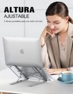 Babacom Portable Table Stand 5 Angles Adjustable, Aluminium Alloy, Cooling Laptop Stand, Foldable Laptop Stand, for Macbook, PC and Other 10-15.6 Inch Laptops - Image 3