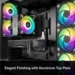 ARCTIC Freezer 36 A-RGB CPU Heatsink, Single Tower CPU Fan with Push-Pull, Two 120mm P Fans with Optimized Pressure, 200–2000 rpm, 4 Heatpipes, incl. MX-6 - Black - Image 3