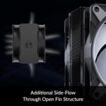 ARCTIC Freezer 36 A-RGB CPU Heatsink, Single Tower CPU Fan with Push-Pull, Two 120mm P Fans with Optimized Pressure, 200–2000 rpm, 4 Heatpipes, incl. MX-6 - Black - Image 4