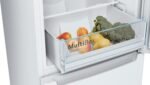 Bosch - Combi Refrigerator, 60 cm, Series 2, NoFrost, LED Lighting, MultiAirFlow, White, KGN36NWEA - Imagen 6