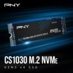 PNY CS1030 500GB M.2 NVMe PCIe Gen3 x4, 2000MB/s Read Speed, 1100MB/s Write Speed Internal Solid State Drive (SSD) - Imagen 3
