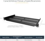 StarTech.com 1U Ventilated Shelf Tray for 19 Inch Server Rack Cabinet - 254mm Depth - 20kg - Image 5