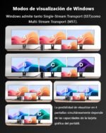 WAVLINK Laptop Docking Station Triple Display (Single 8K@30Hz/4K@144Hz), USB C Dock 125W PD3.1 Pass-Through, 2*DP, HDMI, Ethernet, SD/TF, for Windows, Macbook M1/M2/M3/M4 - Image 4