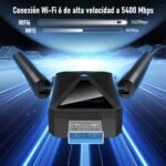 5400Mbps USB WiFi Adapter for PC, WiFi 6 Tri-Band Receiver 6GHz/5GHz/2.4GHz, 2dBi WiF Antenna PC, Compatible with Laptop/Laptop/Tablet, Compatible with Windows 11/10 - Image 3