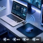 5400Mbps USB WiFi Adapter for PC, WiFi 6 Tri-Band Receiver 6GHz/5GHz/2.4GHz, 2dBi WiF Antenna PC, Compatible with Laptop/Laptop/Tablet, Compatible with Windows 11/10 - Image 10