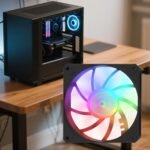 Computer Case Fans, Caseos Fan - RGB Silent Slim CPU Raders Raders for Home Work Game. - Image 3