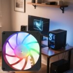 Computer Case Fans, Caseos Fan - RGB Silent Slim CPU Raders Raders for Home Work Game. - Image 7
