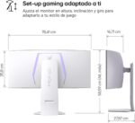 LG 34GS95QE-W Ultragear Monitor, 34", OLED WQHD, (3440x1440), 21:9, 240Hz, 0.03ms, F-Rated, Micro Lens Array+ Technology, DisplayHDR True Black 400, White - Image 13