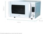 Candy X-Range CMXG20DW, Microwave with Grill, 20L, 1050W, 5 Power Levels, Digital, 40 Programs, Safety Lock, Plate 25.5CM, Grill Rack, Express Cooking, Timer, Simply-Fi App, White - Image 4