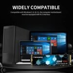 fanxiang SSD M.2- SSD 256GB NVMe PCIe Gen3x4 2280, up to 3400 MB/s, M.2 256GB NVMe with Graphene Thermal Paste, SLC 3D NAND TLC cache, Internal Solid Hard Drives - Image 5