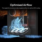 HAVN HS 420 VGPU Dual Chamber ATX Mid Tower PC Case Black | PCIe 5.0 Vertical GPU Kit, 11x 140mm Fans & 3X 420mm Radiator Support, SimpliCable Management, Tempered Glass, PWM Fan Hub - Imagen 4