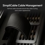 HAVN HS 420 VGPU Dual Chamber ATX Mid Tower PC Case Black | PCIe 5.0 Vertical GPU Kit, 11x 140mm Fans & 3X 420mm Radiator Support, SimpliCable Management, Tempered Glass, PWM Fan Hub - Imagen 6