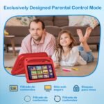 Tablet 7 Inches, Android 14 Tablet with 5G Wi-Fi 6, 10GB RAM+64GB ROM(512GB SD), Octa-Core/Widevine L1/Parental Control/BT 5.0/3500mAh, Protective Anti-Shock EVA Protector, Red - Image 6