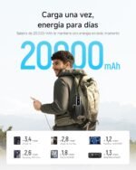 CUKTECH 15 Ultra Power Bank 20000mAh, 3 Ports 210W Max Total Power, Portable Battery with PPS PD3.1 and TFT Display, External Battery Fast Charging for MacBook Air/Pro/iPad/iPhone 16/Samsung/Xiaomi - Image 4