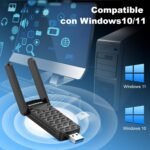 USB WiFi Adapter for PC, AX1800Mbps Antenna USB WiFi 6 Dual Band 5GHz & 2.4GH for PC/Desktop/Laptop with 2* External Adjustable Antennas, MU-MIMO, WPA3, Compatible with Windows 11/10 - Image 10