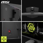 MSI MAG 322URDF E16 Gaming Monitor, 32 Inches, 4K UHD, 3840x2160, Rapid IPS, 0.5ms, DisplayHDR 400, Eye Care, AI Vision, Dual-Mode, HDMI 2.1, DP 1.4a, Tilt/Height Adjustable, Black - Image 6