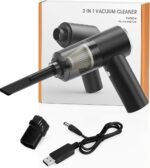 Mini Vacuum Cleaner without Cord. Handheld Vacuum Cleaner. Powerful 6000 PA, Home, Car, Pet Hair, Keyboards. USB Charging. 30 Minutes of Autonomy. Vacuum Cleaners. Car Accessories. - Image 3