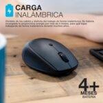 JLab GO Charge Wireless Mouse – Connection via Bluetooth or USB Receiver, Ergonomic Multi-Device, Compatible with Computer/Laptop/Mobile/Tablet, Rechargeable, Travel Design - Image 4