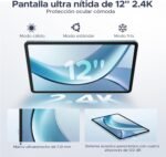 DOOGEE V Pad 5G Tablet 12 Inch Android 15, SIM 5G Mediatek 7050, 32(8+24) GB RAM+256GB ROM, 2.4K IPS 90Hz, 7mm Tablet with SIM, 8800mAh 18W/13MP+8MP/4 Speakers/WiFi6/FACE ID - Imagen 4