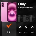 ivoler 3 Pieces Screen Protector for iPhone 16 with 3 Pieces Camera Lens Protector and Installation Frame, Tempered Glass Anti-Scratch, 9H Hardness, Ultra HD - Image 4