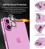 ivoler 3 Pieces Screen Protector for iPhone 16 with 3 Pieces Camera Lens Protector and Installation Frame, Tempered Glass Anti-Scratch, 9H Hardness, Ultra HD - Image 6