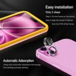 ivoler 3 Pieces Screen Protector for iPhone 16 with 3 Pieces Camera Lens Protector and Installation Frame, Tempered Glass Anti-Scratch, 9H Hardness, Ultra HD - Image 7