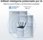 ASUS RT-BE55 - AiMesh Extendable Smart Router with WiFi 7 (802.11be) Dual Band, 3600 Mbps, 2.5G Port, up to 3 SSIDs for IoT Devices, Parental Controls and VPN, Network Security - Imagen 5