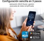 ASUS RT-BE55 - AiMesh Extendable Smart Router with WiFi 7 (802.11be) Dual Band, 3600 Mbps, 2.5G Port, up to 3 SSIDs for IoT Devices, Parental Controls and VPN, Network Security - Imagen 9