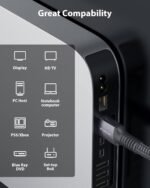 Stouchi 10K 8K 0.5M HDMI 2.1 Cable, Certified 48Gbps Ultra High Speed 8K@60 4K@120/144Hz RTX 3080 eARC HDR10 HDCP2.2&2.3 Dolby Compatible with PS 5/Xbox Series X/Samsung/Sony/LG - Imagen 5