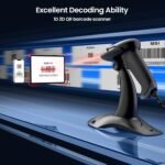 Eyoyo 2D Barcode Scanner, Wired USB, QR Code Scanner with Stand, Hands Free Auto Detection Scanner, Screen Scan Barcode Reader for - Image 5