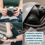 LENS-AID Camera wrap, lens, etc., Camera bag, DSLR protection, Digital Camera, Wrap Bag, grey, Casual - Image 7