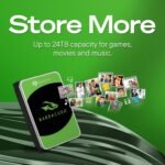 Seagate Barracuda 20TB Internal Hard Drive, 7200 U/Min, 512MB Cache, SATA 6Gb/s, 3.5" (ST20000DM001) - Imagen 4