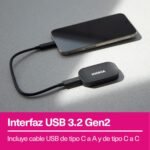 KIOXIA EXCERIA PLUS G2 Portable SSD - 1TB External Drive, USB 3.2 Gen 2, Up to 1050MB/s Read and 1000MB/s Write, Compatible with Windows, macOS, iOS, Android, PS5, Xbox Series X/S - Image 6