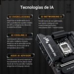 ASUS TUF Gaming X870E-PLUS WIFI7 AMD X870E ATX Motherboard, VRM 16+2+1 Phases, DDR5, PCIe 5.0, Q-Release Slim, M.2, WiFi 7, USB4 Type-C, Aura Sync, AI Cooling II, AI Networking II, and AI Overclocking - Image 4